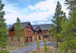 Modern rustic house surrounded by trees