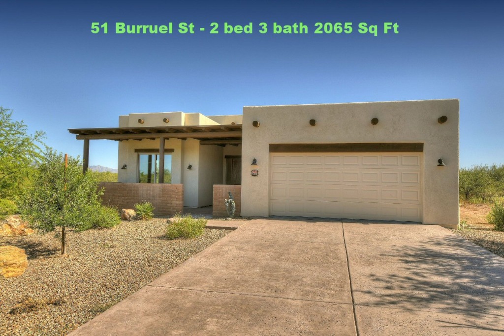 Modern desert home with garage