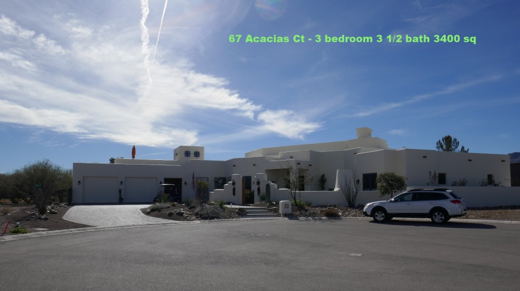 Modern white house under blue sky