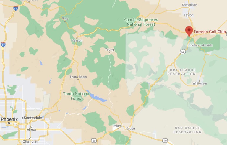 Map showing Torreon Golf Club location